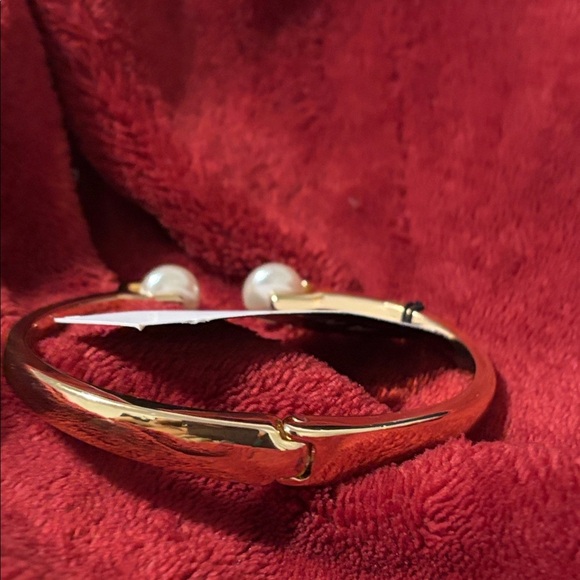 Anne Klein Gold Bracelet with Pearl Accents - Picture 8 of 8